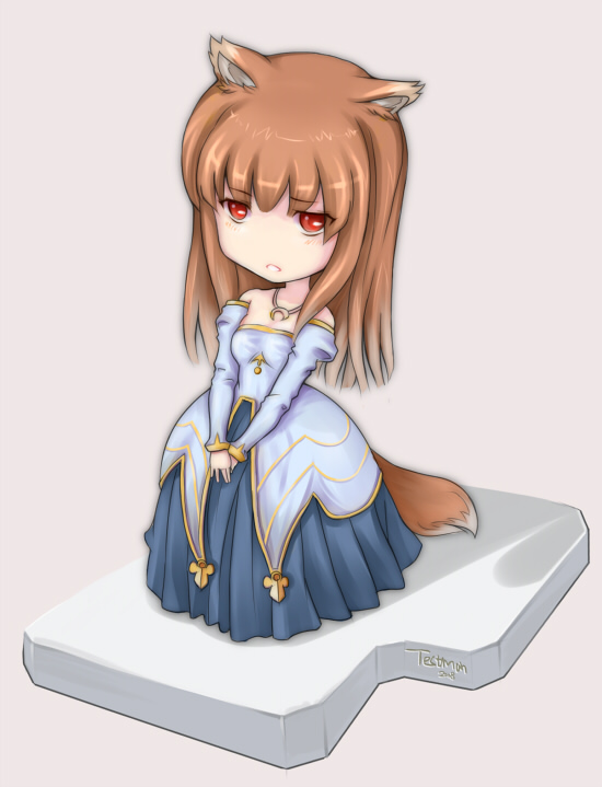 arcueid brunestud and holo (tsukihime and 1 more)