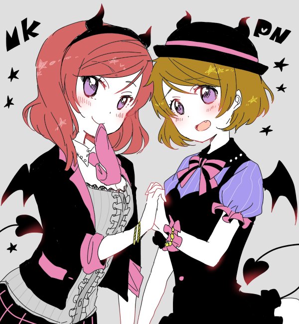 nishikino maki and koizumi hanayo (love live! and 2 more) drawn by izumi_kirifu