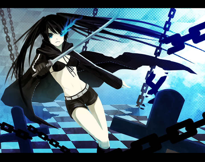 black rock shooter (black rock shooter) drawn by shiramori_yuse