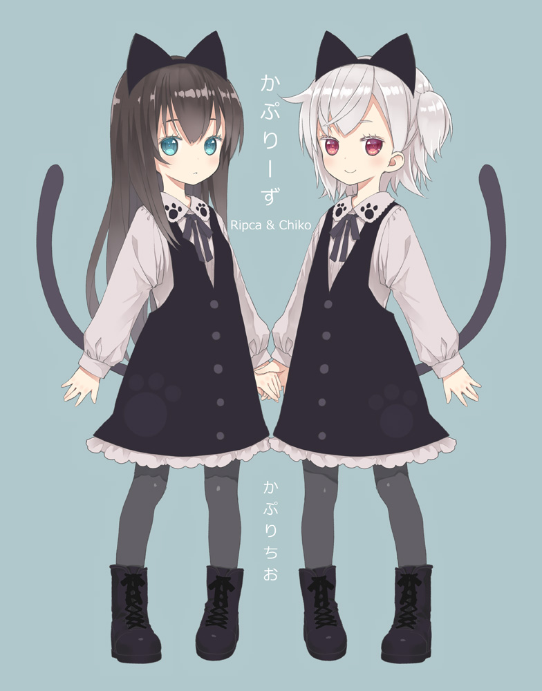 kaburi chiko and ochi ripca (original) drawn by capriccio