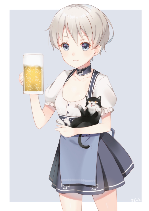 z1 leberecht maass and unsinkable sam (kantai collection) drawn by you06