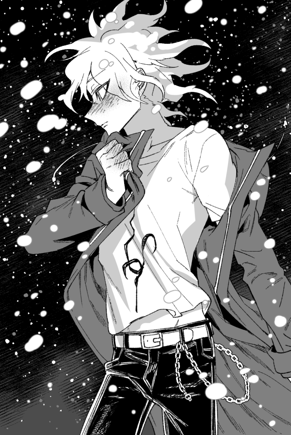 komaeda nagito (danganronpa and 1 more) drawn by uurin