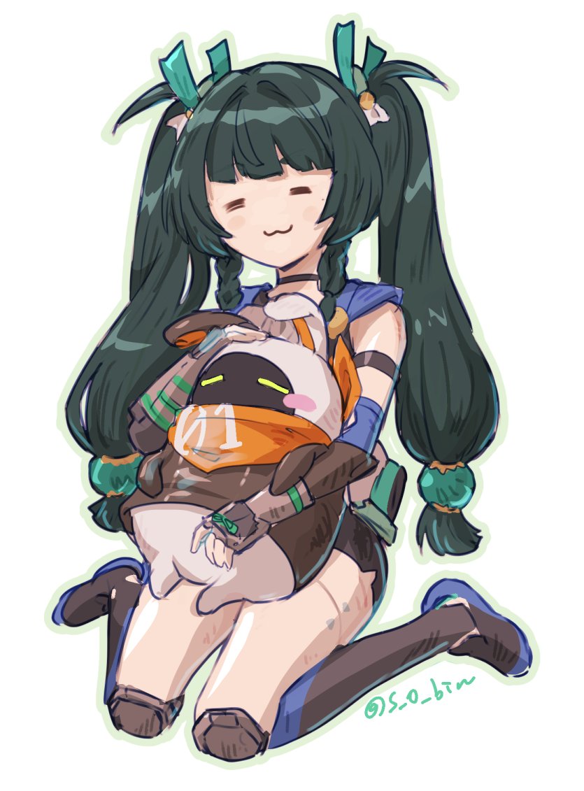 eous and qingyi (zenless zone zero) drawn by s_o_bin