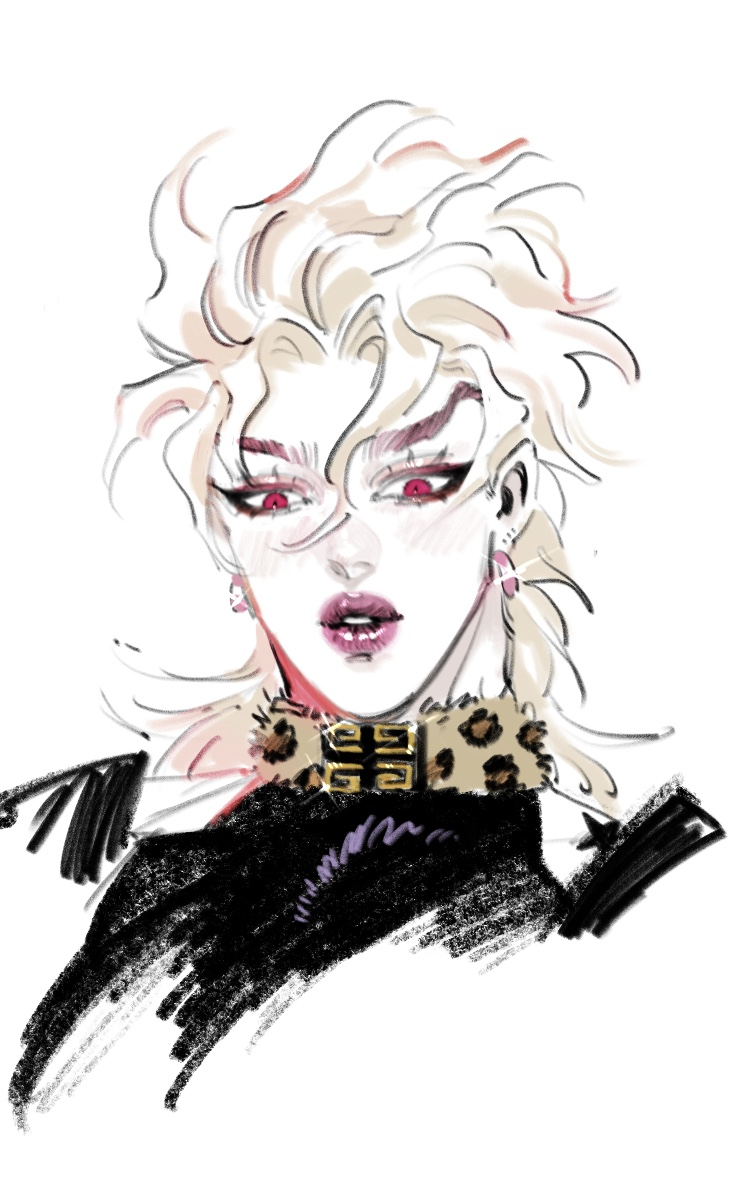 dio brando (jojo no kimyou na bouken and 1 more) drawn by chlyaco