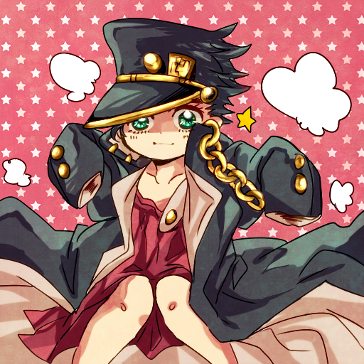 kujo jotaro (jojo no kimyou na bouken and 1 more) drawn by hakuchou_(swan_212)