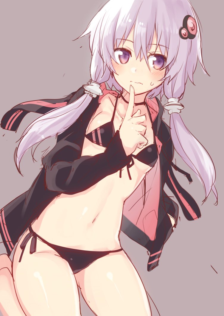 yuzuki yukari (vocaloid and 1 more) drawn by hiraga_matsuri