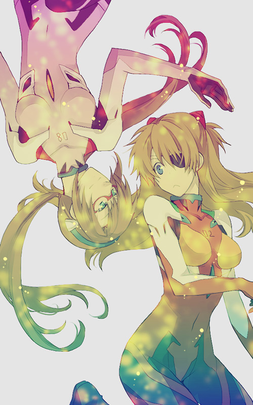 souryuu asuka langley and makinami mari illustrious (neon genesis evangelion and 2 more) drawn by nomoc