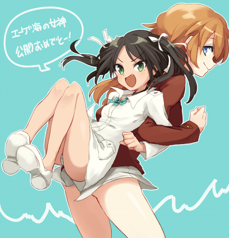 charlotte e. yeager and francesca lucchini (world witches series and 1 more) drawn by kodamari