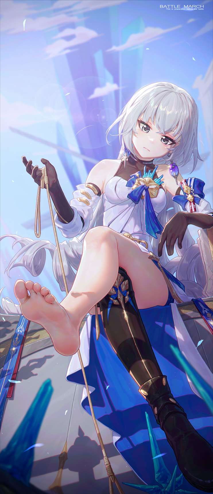 bronya rand (honkai and 1 more) drawn by icecake