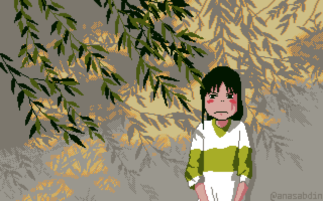 ogino chihiro (sen to chihiro no kamikakushi) drawn by anas_abdin