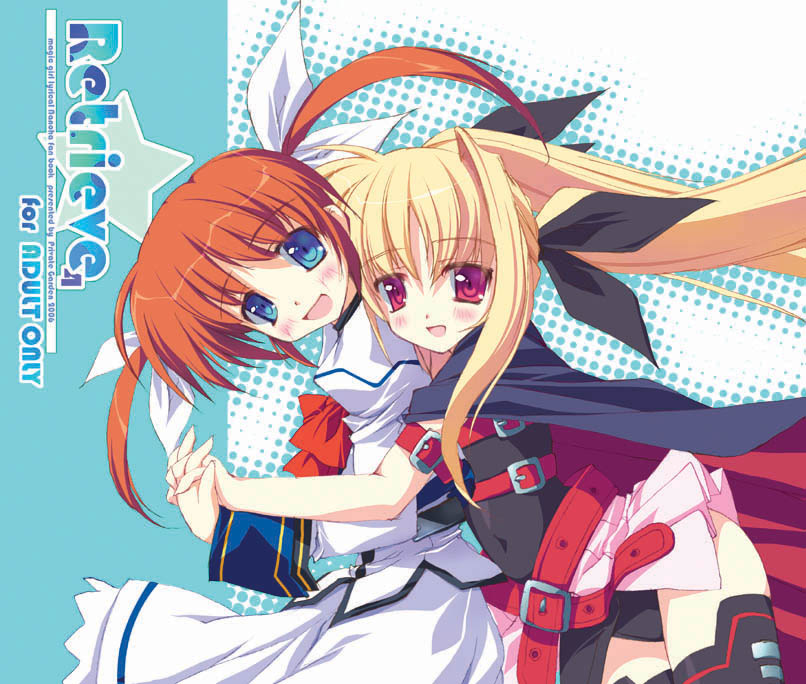 fate testarossa and takamachi nanoha (lyrical nanoha and 2 more) drawn by tsurusaki_takahiro