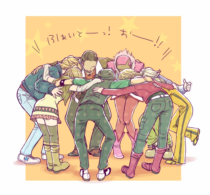 barnaby brooks jr., kaburagi t. kotetsu, ivan karelin, karina lyle, keith goodman, and 3 more (tiger & bunny) drawn by onshitsu_mikan