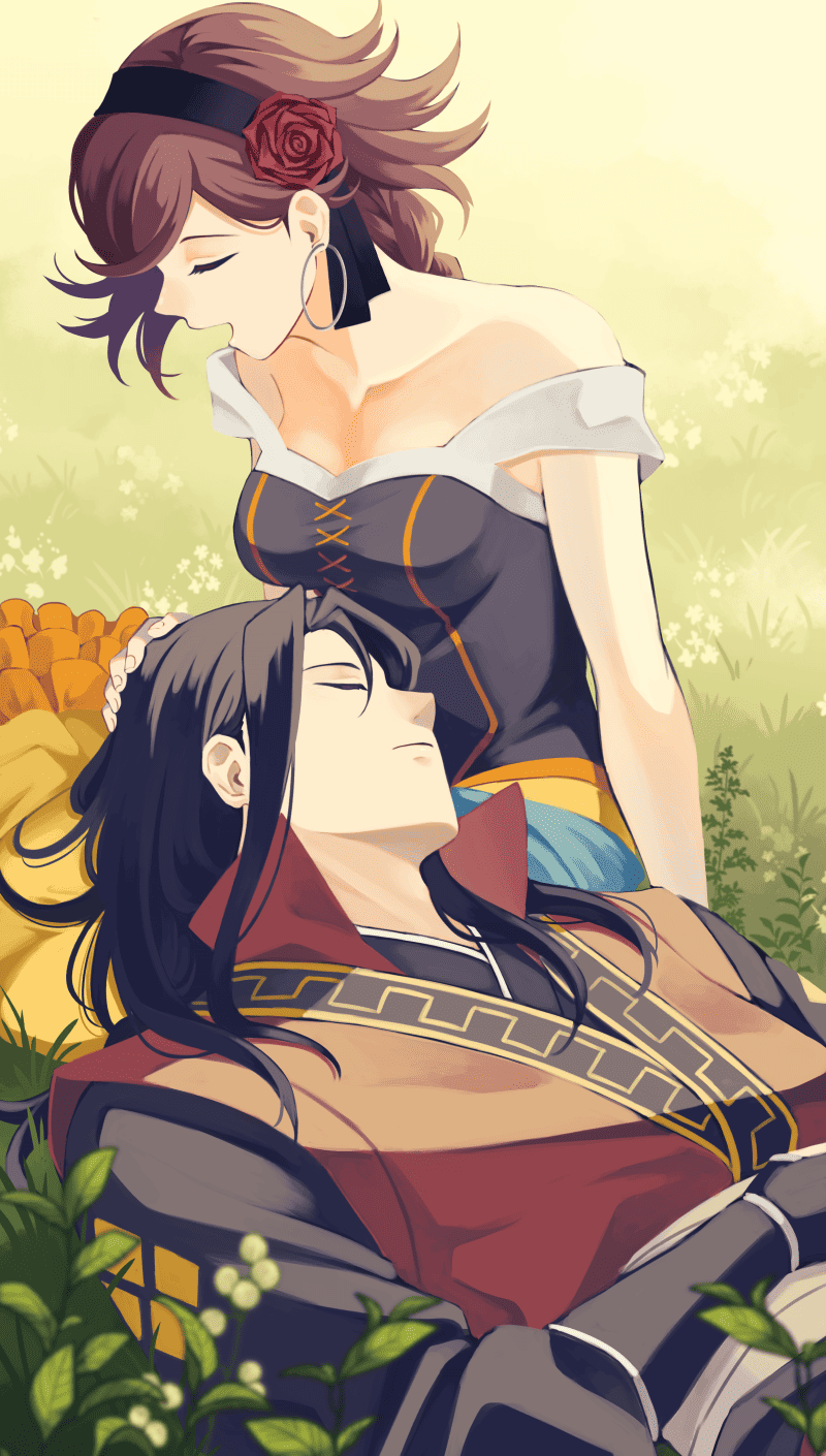 hikari ku and agnea bristarni (octopath traveler and 1 more) drawn by osgt_pic
