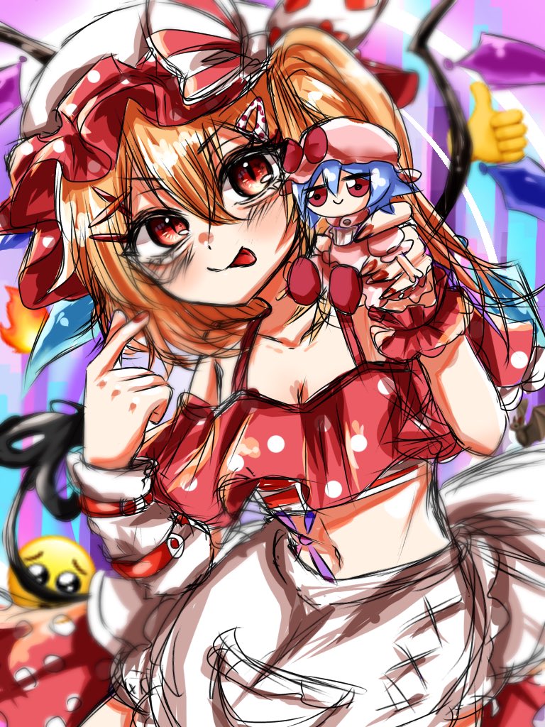 remilia scarlet and flandre scarlet (touhou and 1 more) drawn by fumo