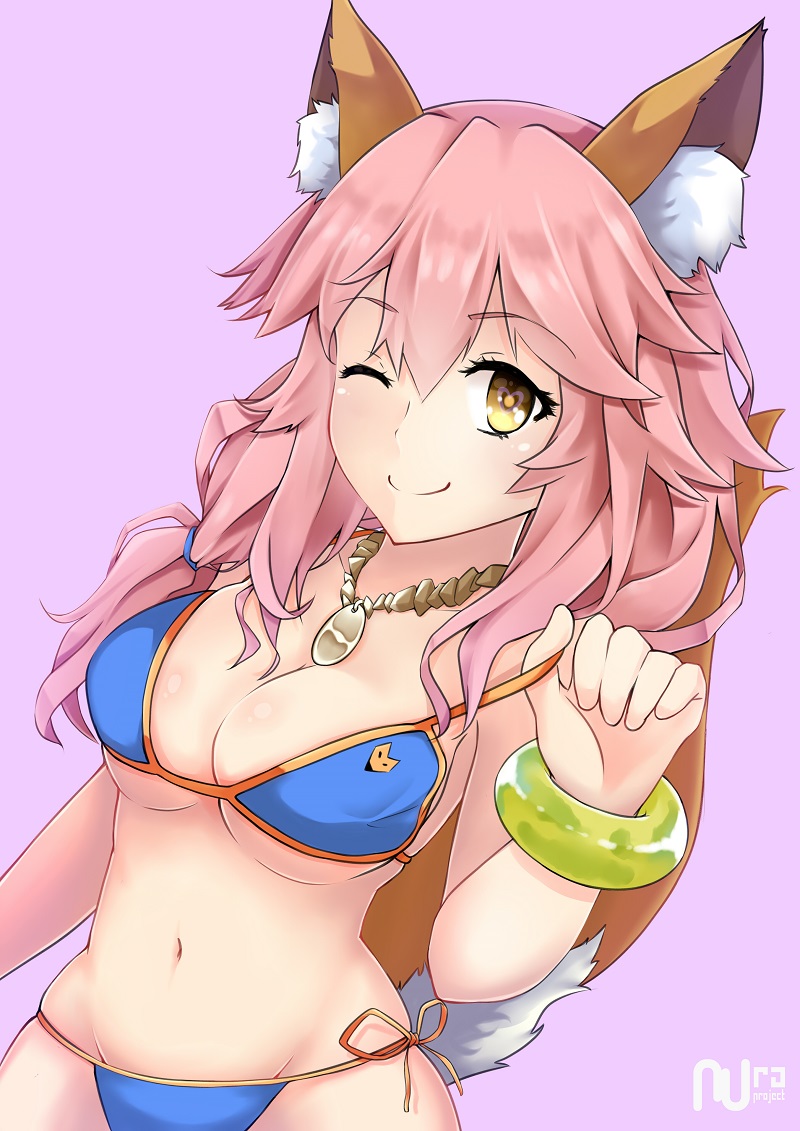 tamamo and tamamo no mae (fate and 1 more) drawn by nura_project