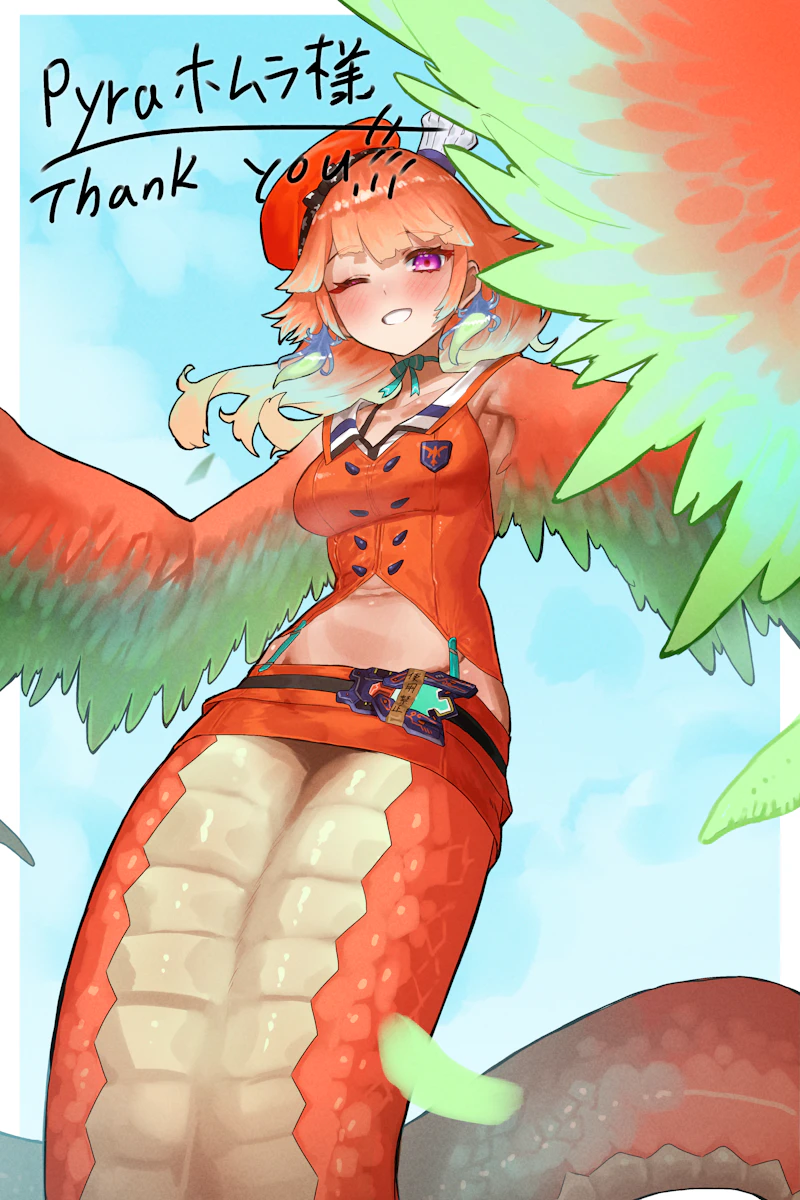 takanashi kiara (hololive and 1 more) drawn by ekrea_jan