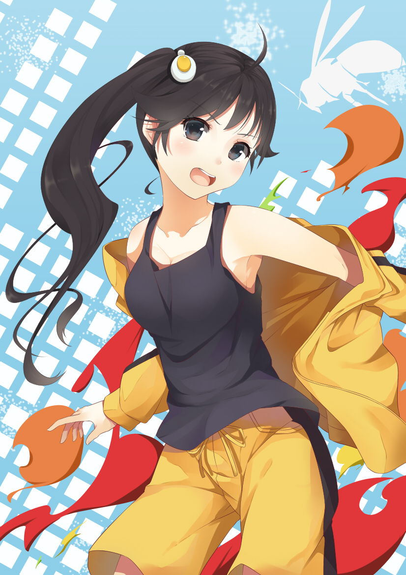araragi karen (monogatari and 1 more) drawn by yotsuba_haru