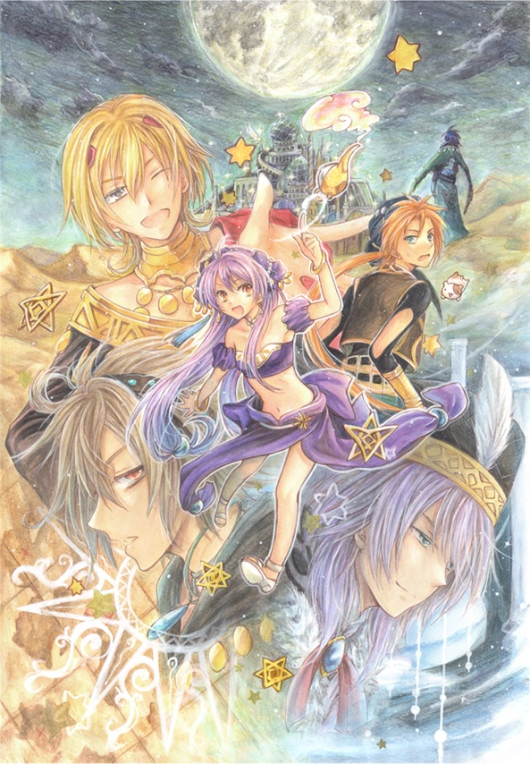 aspashia, sera, sharon adabat, ishmael yahav, regetta samal, and 1 more (desert kingdom) drawn by nari_hibiki