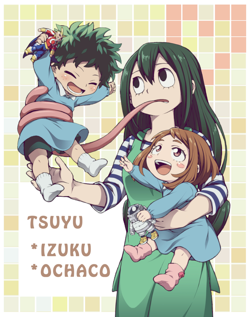 midoriya izuku, uraraka ochaco, asui tsuyu, all might, and thirteen (boku no hero academia) drawn by hiyori_(rindou66)