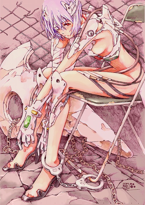 ayanami rei and sachiel (neon genesis evangelion) drawn by kotatsu-spirit