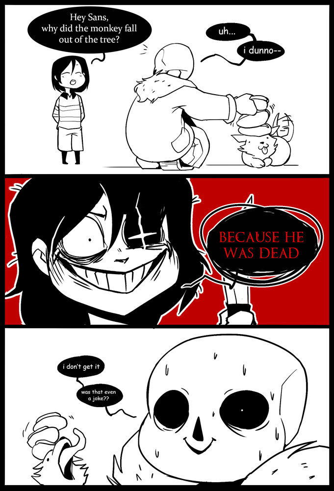 frisk, chara, sans, and annoying dog (undertale) drawn by palidoozy-art