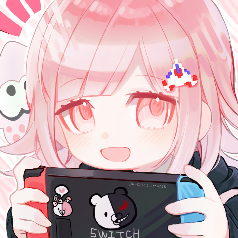 nanami chiaki, monokuma, and monomi (danganronpa and 2 more) drawn by raonal97