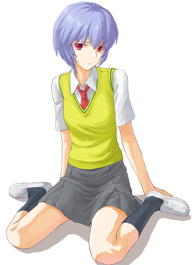 ayanami rei and lina rei (neon genesis evangelion) drawn by minato_fumi