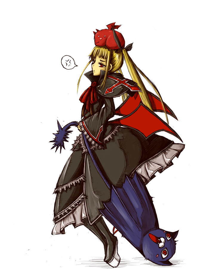 rachel alucard, gii, and nago (blazblue) drawn by rotya