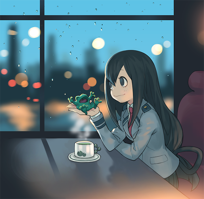 asui tsuyu (boku no hero academia) drawn by npty