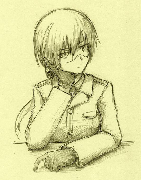 hanna rudel (world witches series and 1 more) drawn by shiratama_(hockey)