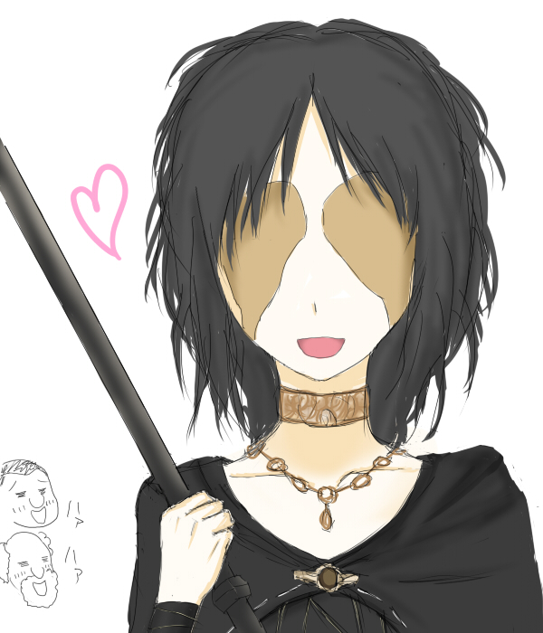 maiden in black, stockpile thomas, and blacksmith boldwin (demon's souls) drawn by dsam_(damdamdan)