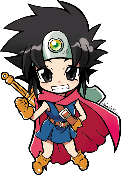 roto and heroine (dragon quest and 1 more) drawn by krono_tokage