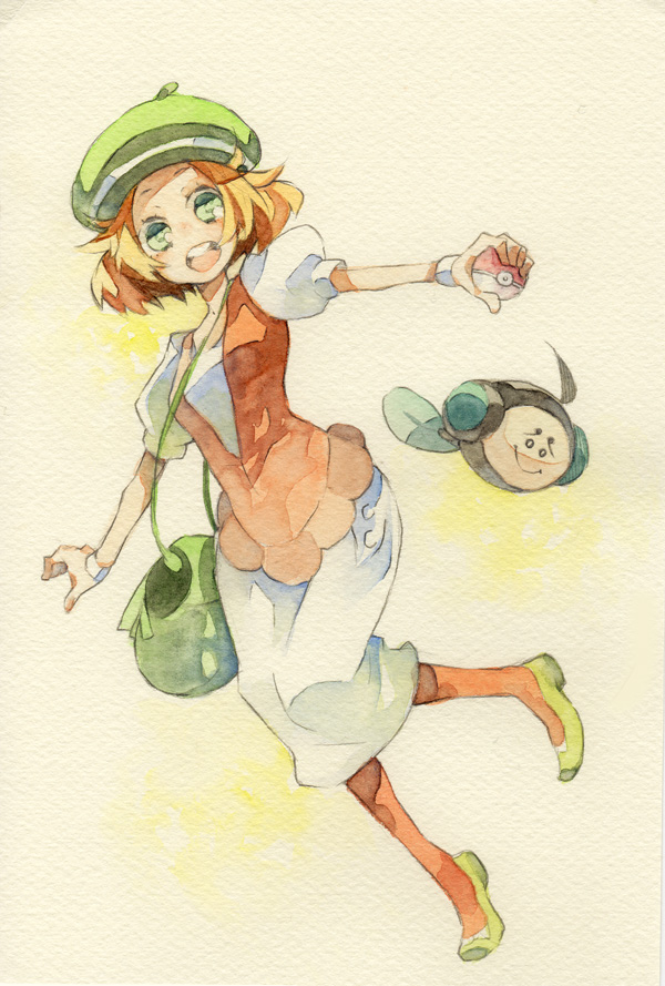 bianca and tympole (pokemon and 1 more) drawn by shigetake_(buroira)