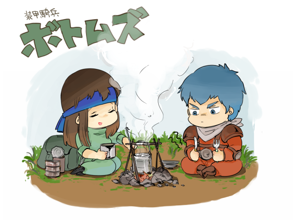 chirico cuvie and fiana (soukou kihei votoms) drawn by chawan'ya