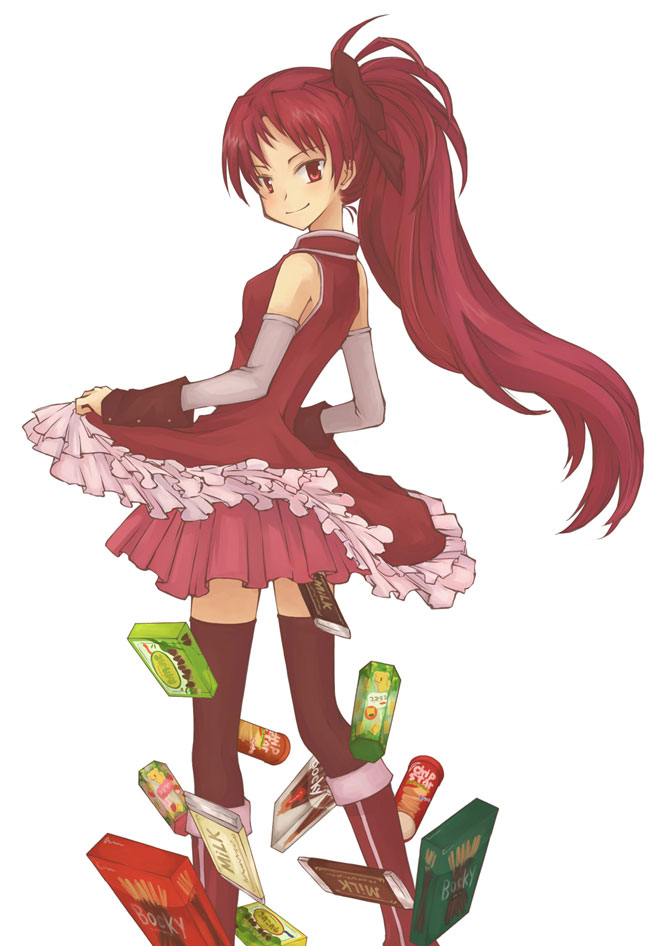 sakura kyoko (mahou shoujo madoka magica and 3 more) drawn by touyama_(terada)