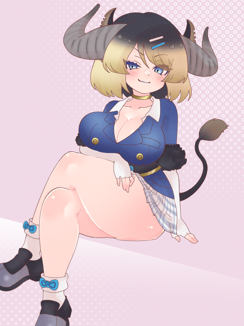 gyumaou (kemono friends and 1 more) drawn by majikaru_pokonyan