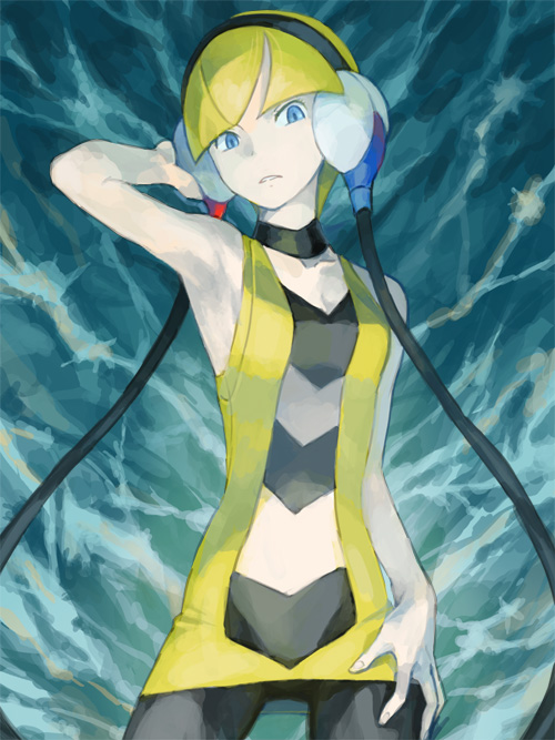 elesa (pokemon and 1 more) drawn by yapo_(mess)