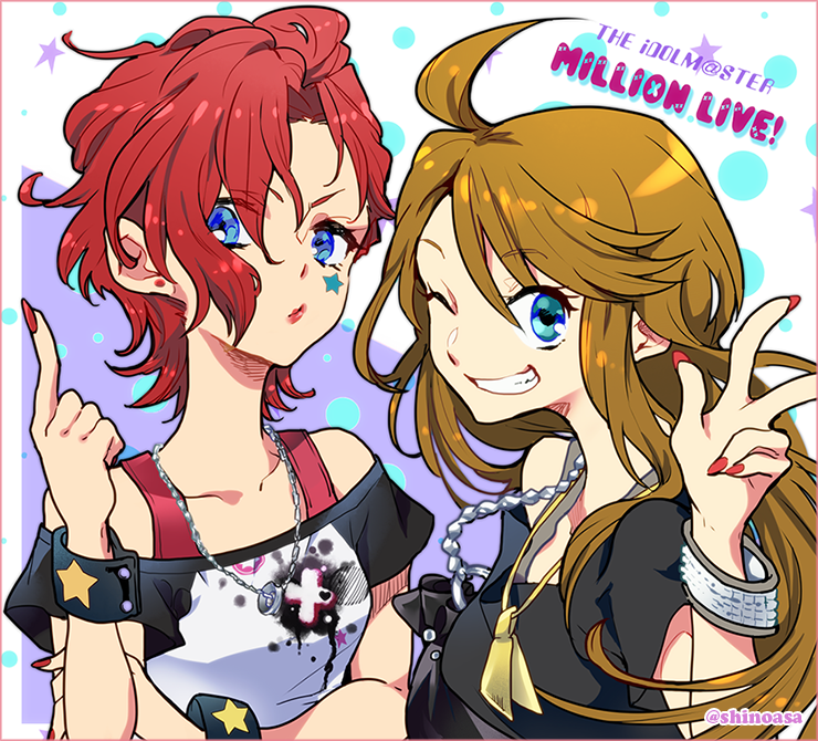 tokoro megumi, julia, and blue star (idolmaster and 1 more) drawn by shinoasa