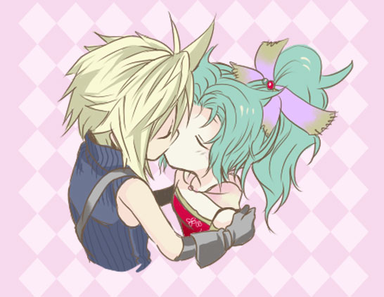 cloud strife and terra branford (final fantasy and 3 more) drawn by asu_(asoras)