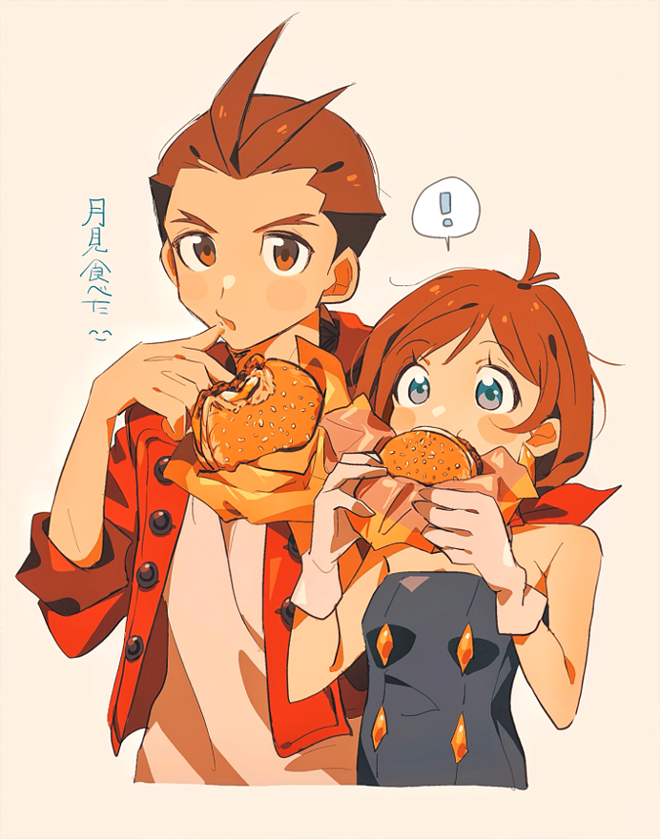 apollo justice and trucy wright (ace attorney and 1 more) drawn by grgrton