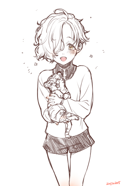 gokotai and gokotai's tigers (touken ranbu) drawn by sumeragi_kohaku