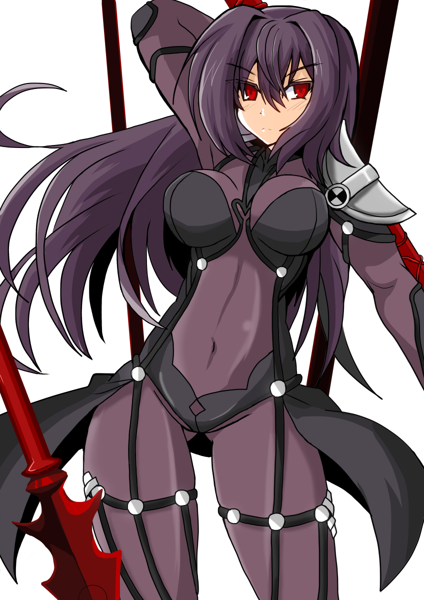 scathach (fate and 1 more) drawn by harukatron