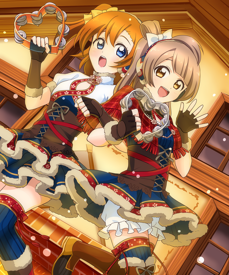 minami kotori and kosaka honoka (love live! and 2 more) drawn by mippii108