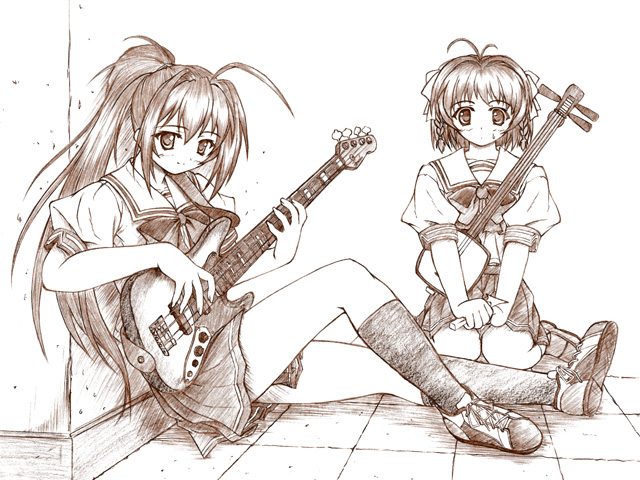 hayase mitsuki and suzumiya haruka (kimi ga nozomu eien)