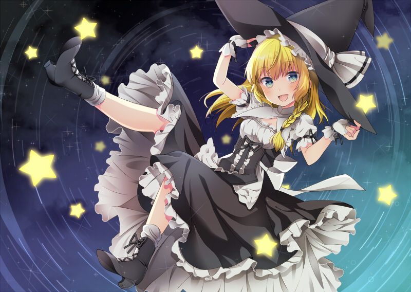 kirisame marisa (touhou and 1 more) drawn by nekosugi_(hoshi)
