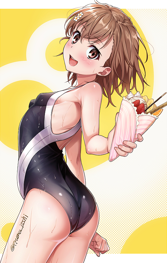 misaka mikoto (toaru majutsu no index and 1 more) drawn by isshi_pyuma