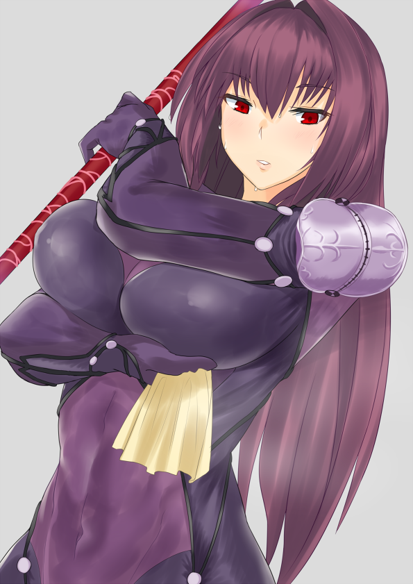 scathach (fate and 1 more) drawn by gachou