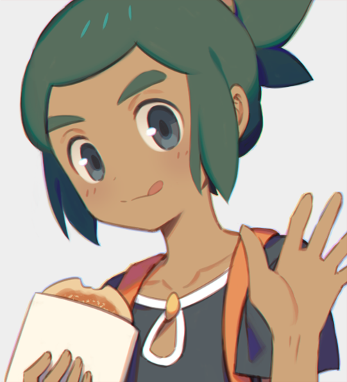 hau (pokemon and 1 more) drawn by wusagi2