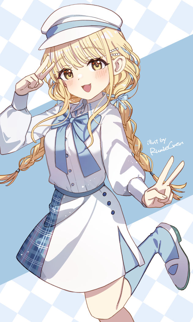 fujita kotone (idolmaster and 1 more) drawn by mao_xiaozha_(rumiechen)