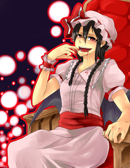 remilia scarlet and orihara mairu (touhou and 1 more) drawn by ryuura
